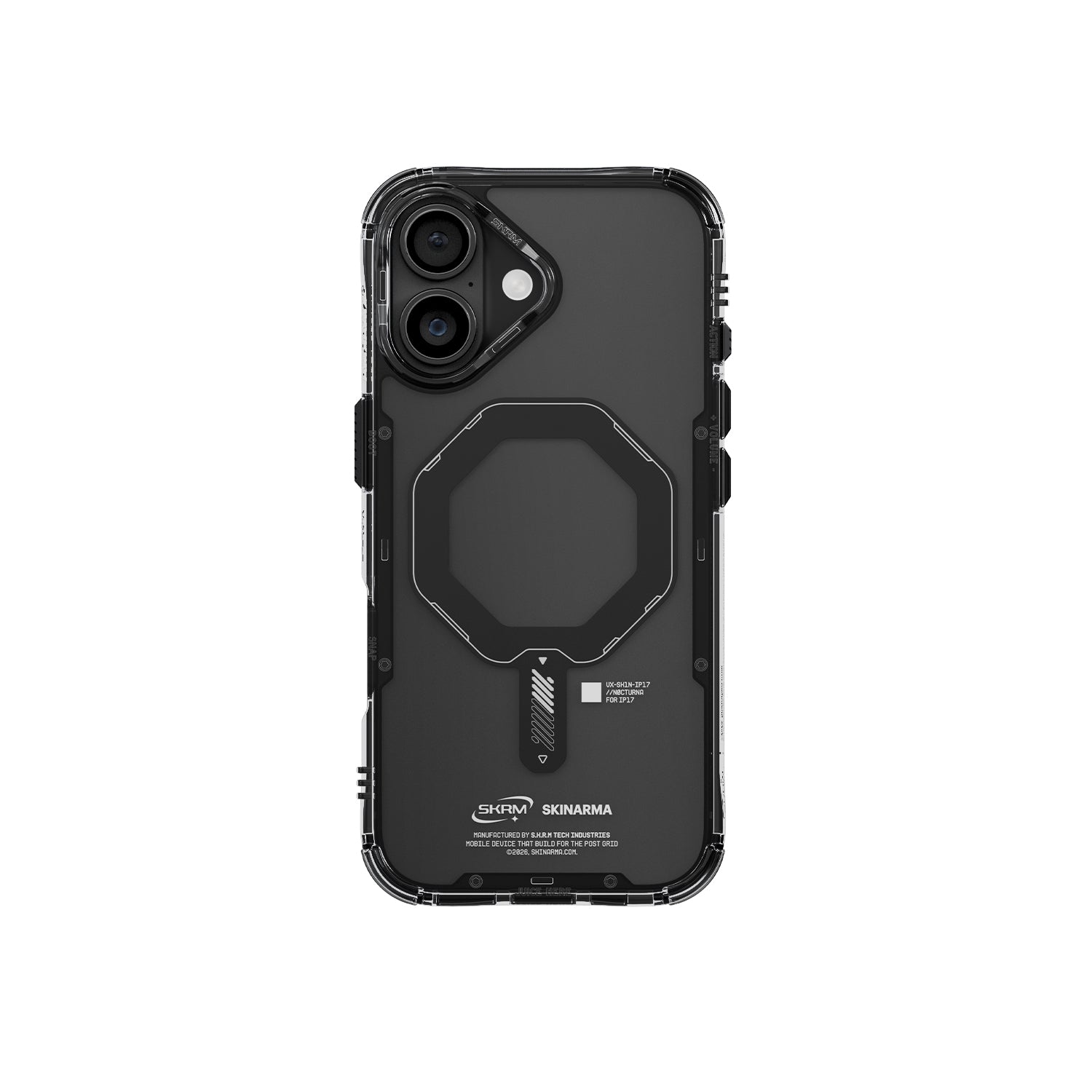 SkinArma Saido MagSafe Case for iPhone 17 | Black SkinArma Saido MagSafe Case for iPhone 17 | Black